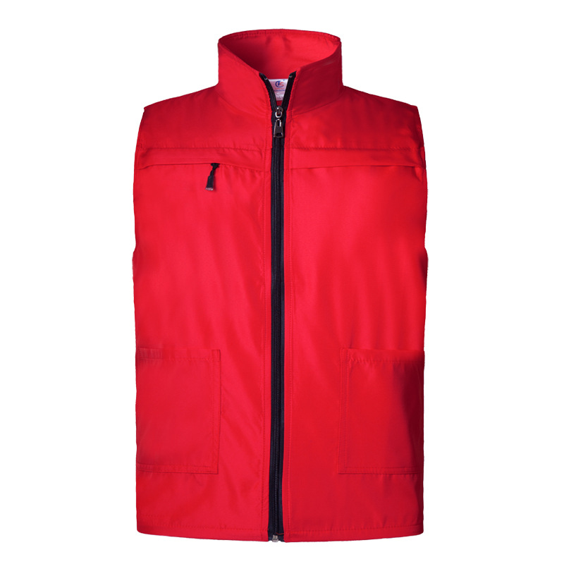 雙層復合馬甲紅色